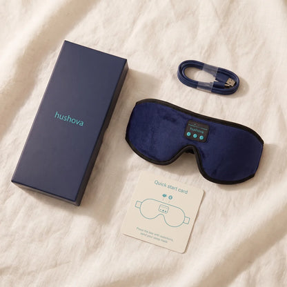 In the box: Hushova sleep mask, USB-C cable and quick-start guide